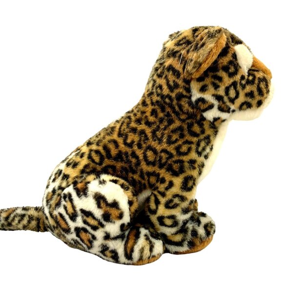 Leopard Plush Stuffed Animal Toy Realistic Cat Print vintage collectors lifelike - Picture 3 of 16
